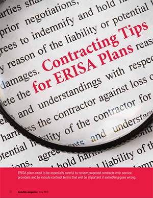 Contracting Tips for ERISA Plans